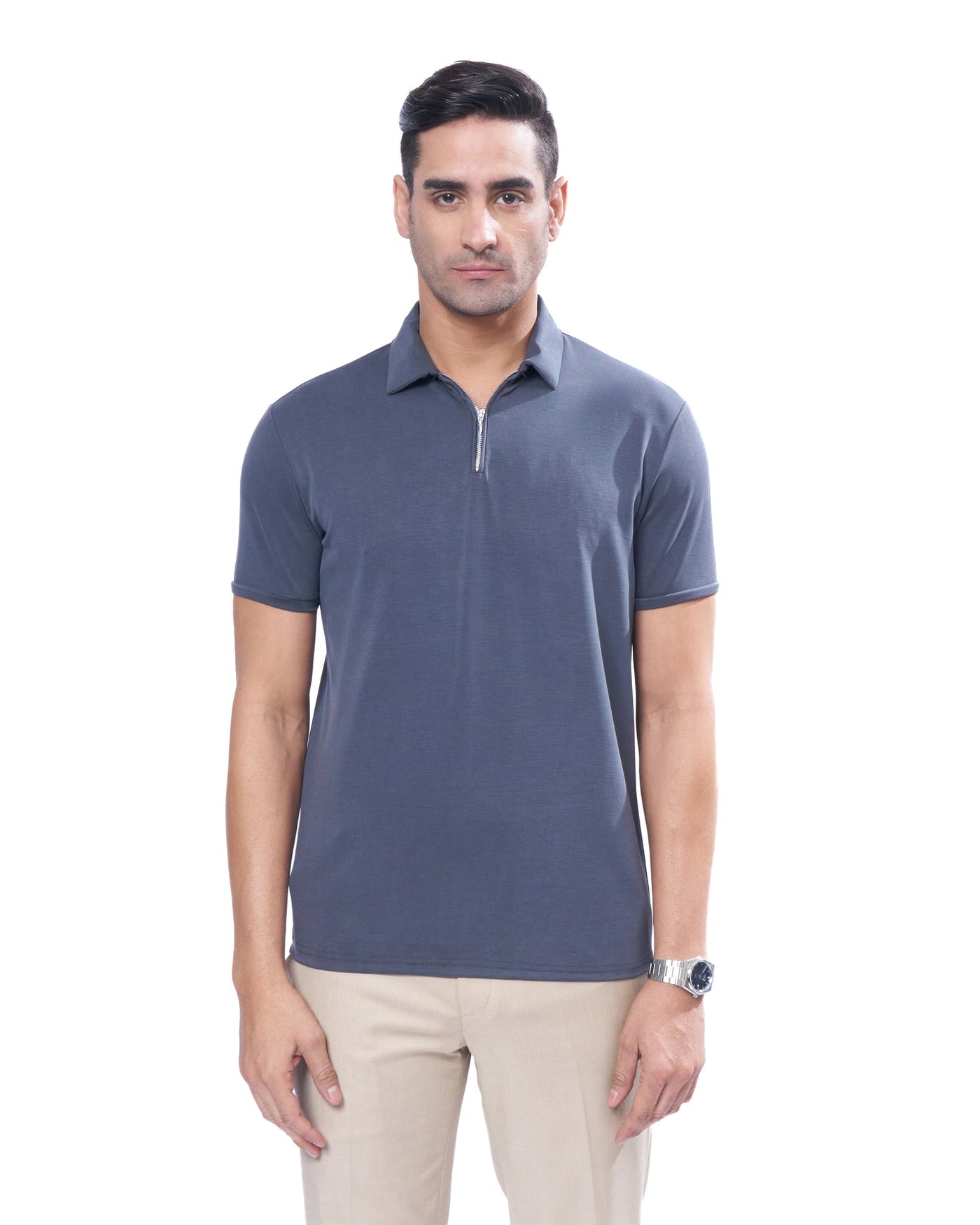 Suede Zipper - Polo
