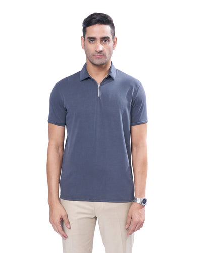 Suede Zipper - Polo