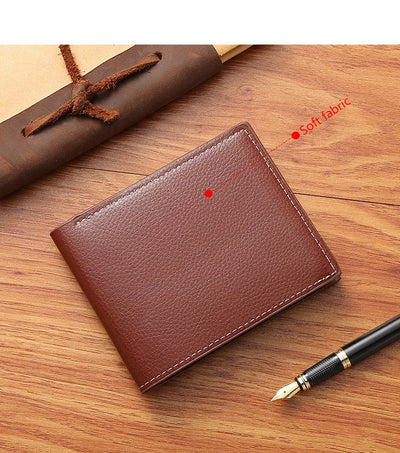 Thread Leather Wallet - Faux Classic – Sleek, Durable, Stylish,