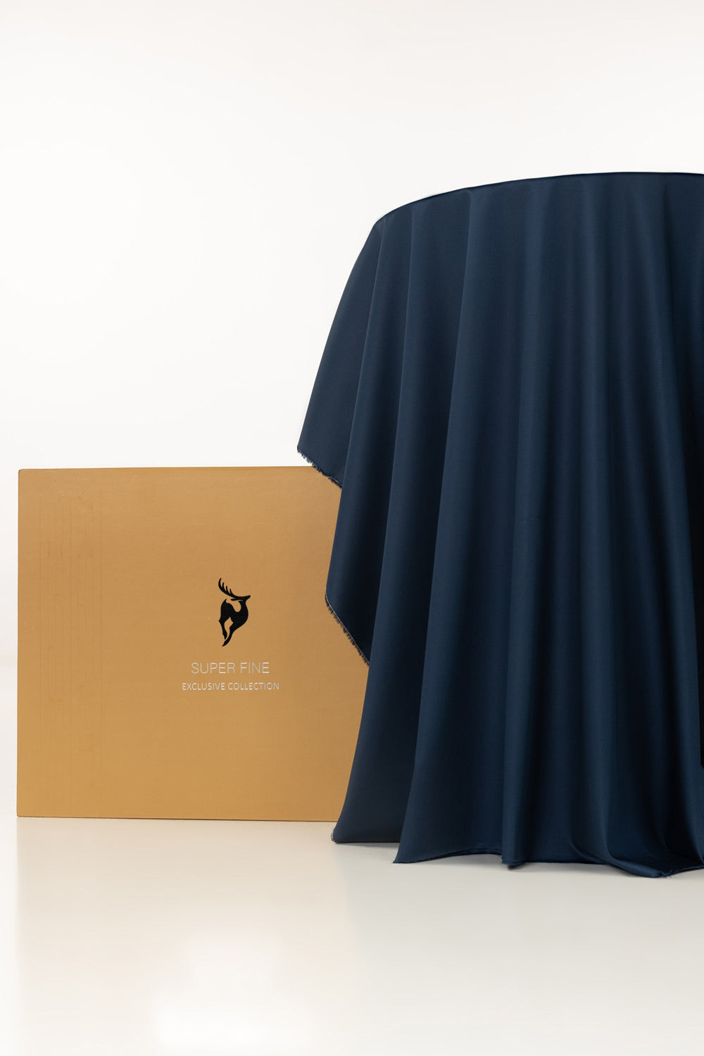 Pure Navy Blue PURI - Original Unstitched Fabric
