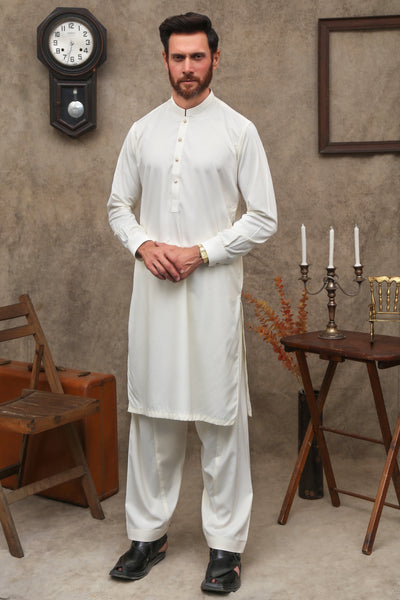 Pure OFF - White Boski - Original Unstitched Fabric