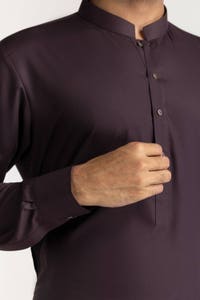 Pure Dark Purple  - Original Unstitched Fabric