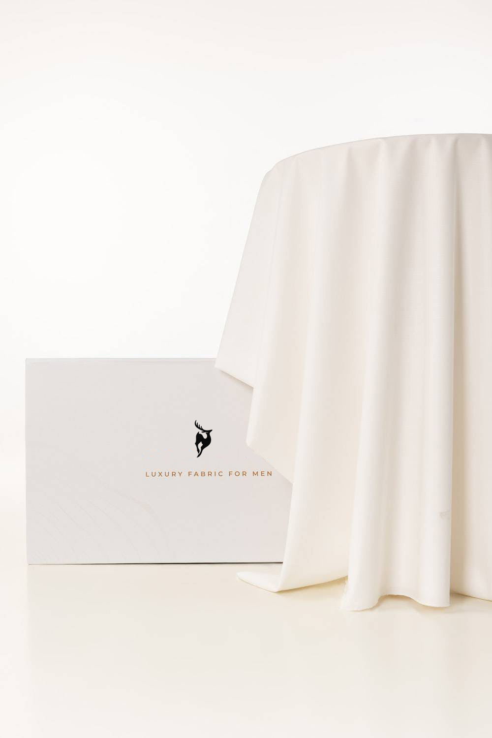 Pure OFF - White Boski - Original Unstitched Fabric