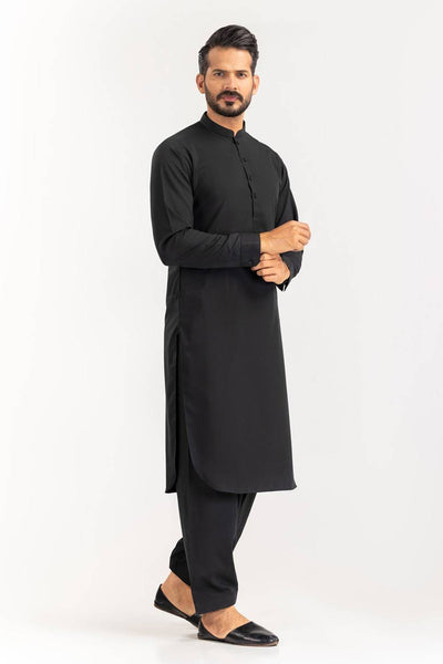 Black - Cotton Unstitched Fabric