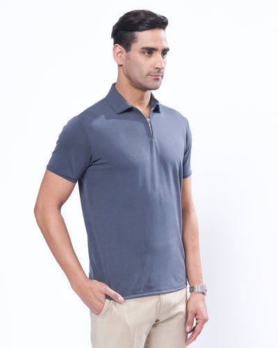 Suede Zipper - Polo