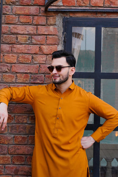 Pure Camel - Boski  Designer Collar - Original Unstitched Fabric