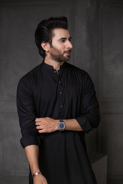Pure Jaat Black   - Original Unstitched Fabric