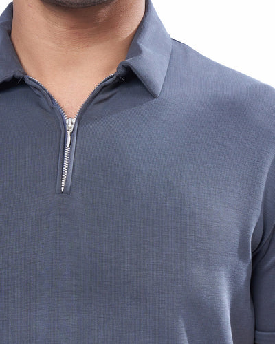 Suede Zipper - Polo