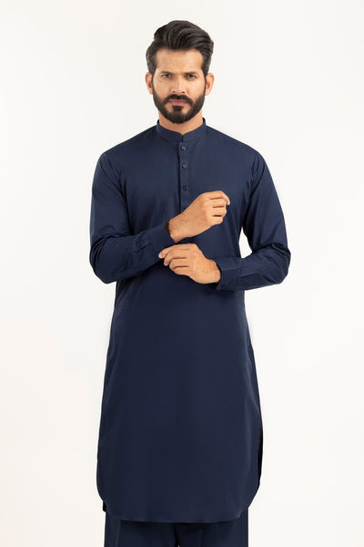 Navy Blue - Cotton Unstitched Fabric