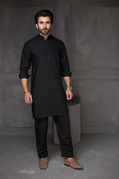 Pure Jaat Black   - Original Unstitched Fabric