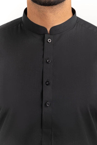 Black - Cotton Unstitched Fabric