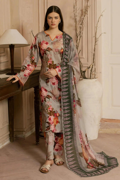 Soft Bloom – 3-Piece Unstitched Digital Lawn Suit