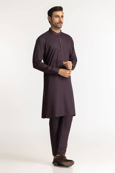 Pure Dark Purple  - Original Unstitched Fabric