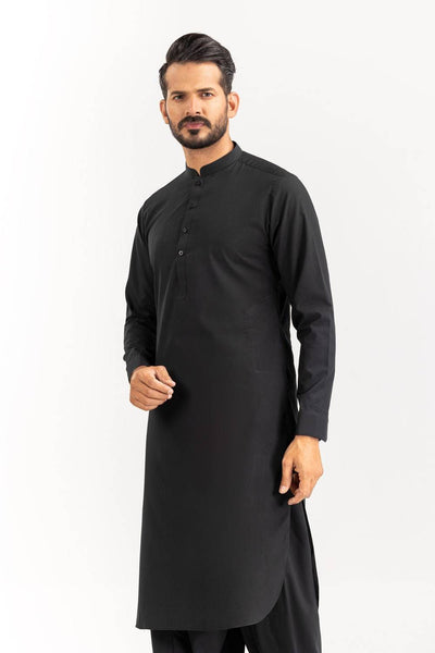 Black - Cotton Unstitched Fabric
