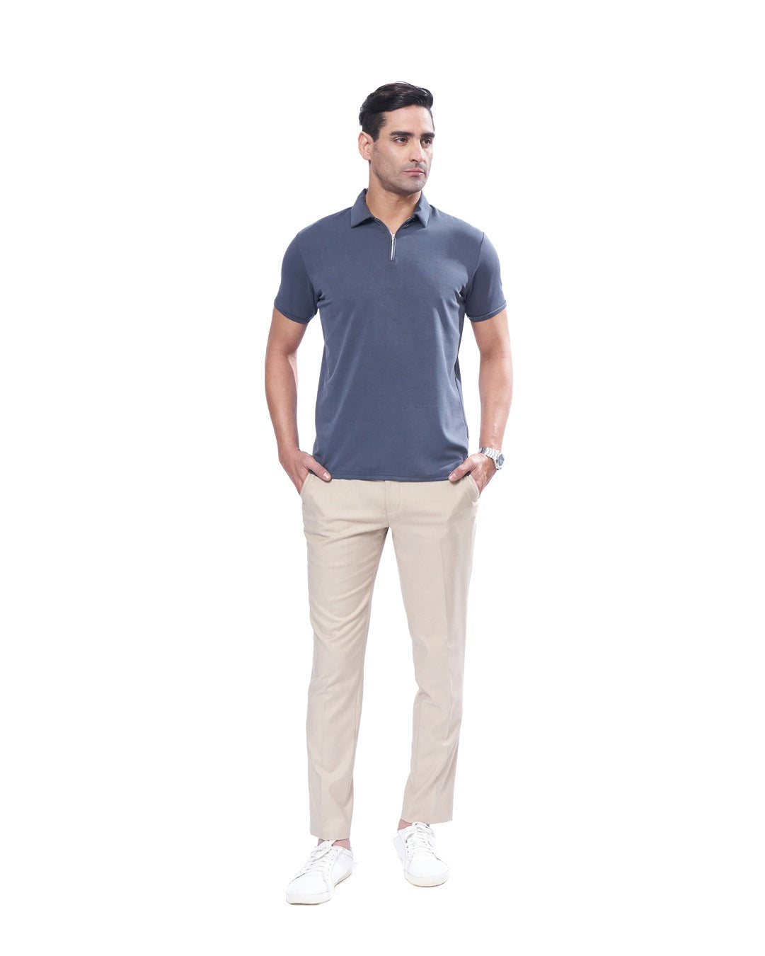 Suede Zipper - Polo