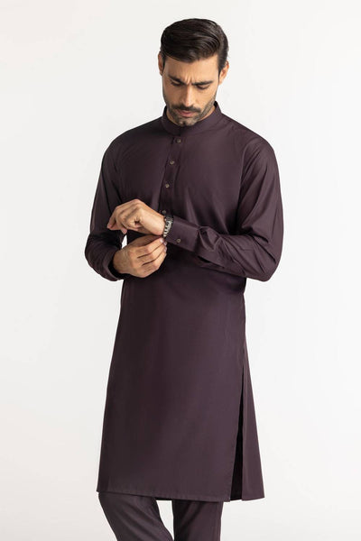 Pure Dark Purple  - Original Unstitched Fabric