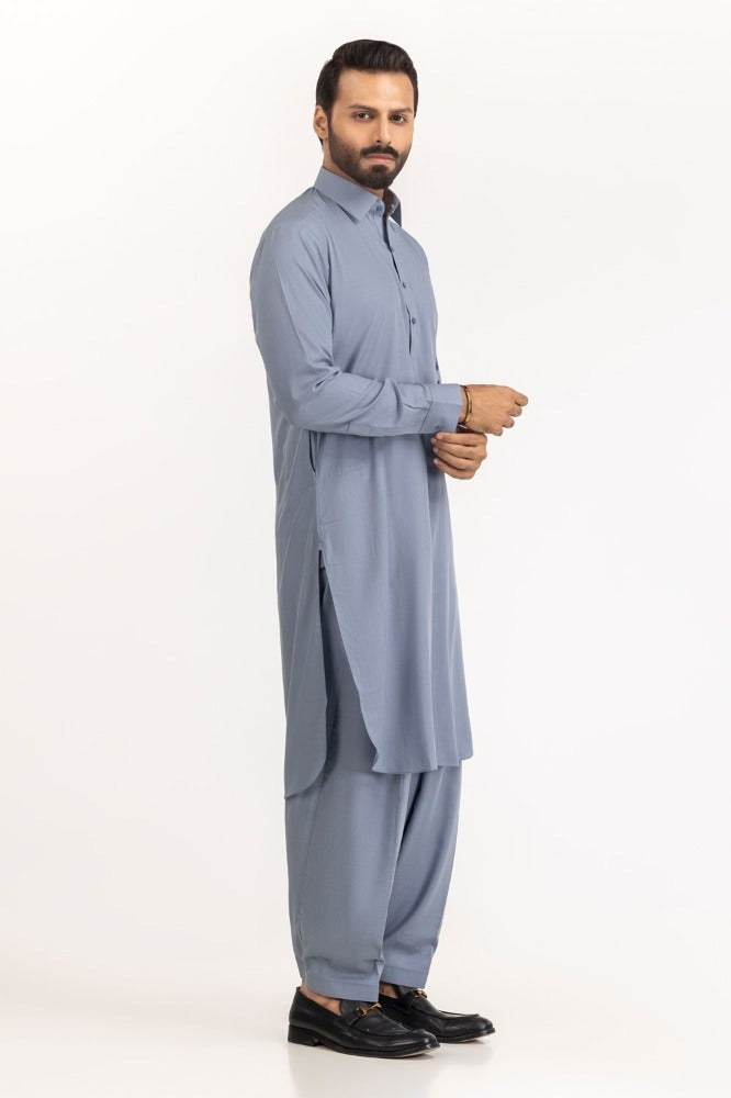 Pure Silver Grey Boski - Original Unstitched Fabric