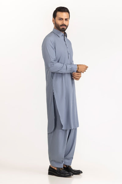 Pure Silver Grey Boski - Original Unstitched Fabric