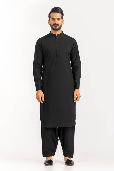 Black - Cotton Unstitched Fabric