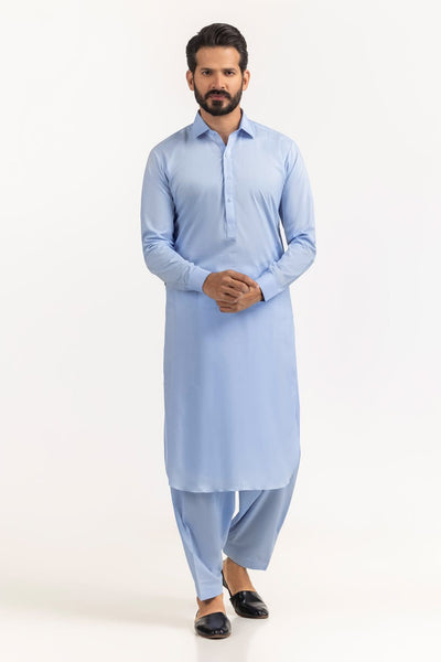 Sky Blue - Cotton Club Twill Plus - Unstitched Fabric