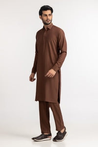 Pure Chocolate Brown  - Original Unstitched Fabric