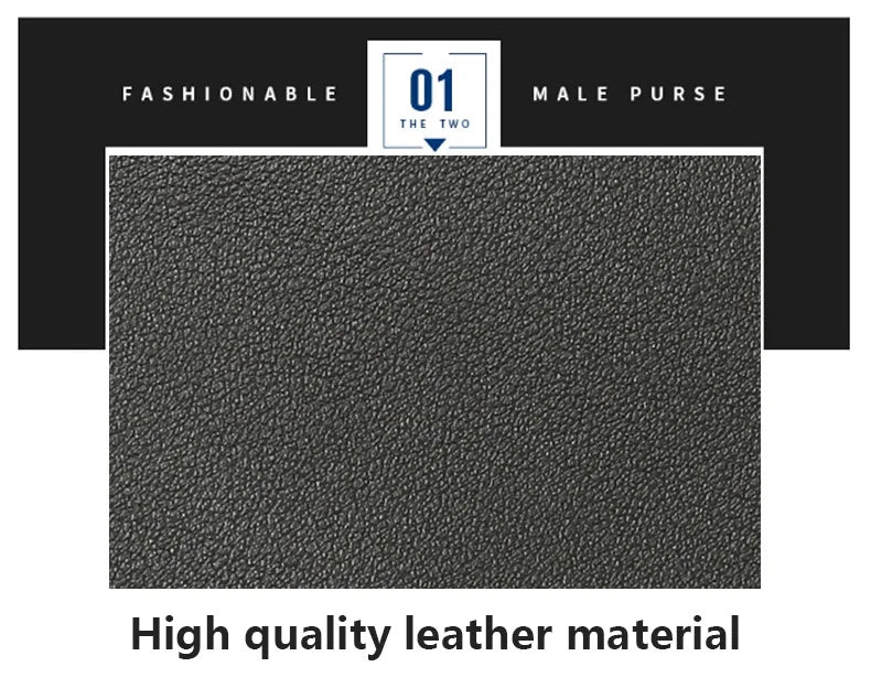 Thread Leather Wallet - Faux Classic – Sleek, Durable, Stylish,