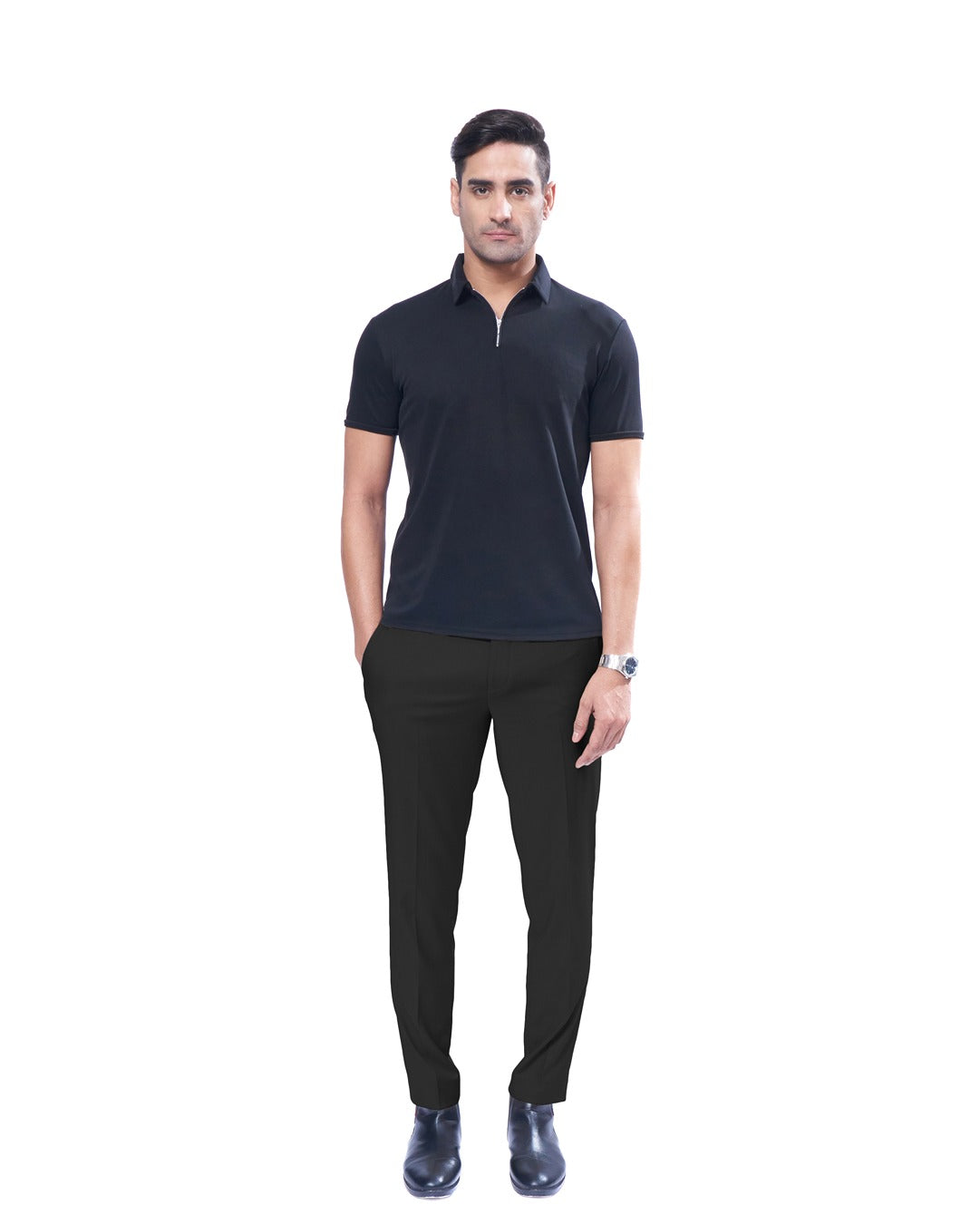 Suede Zipper - Polo