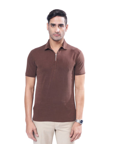 Suede Zipper - Polo