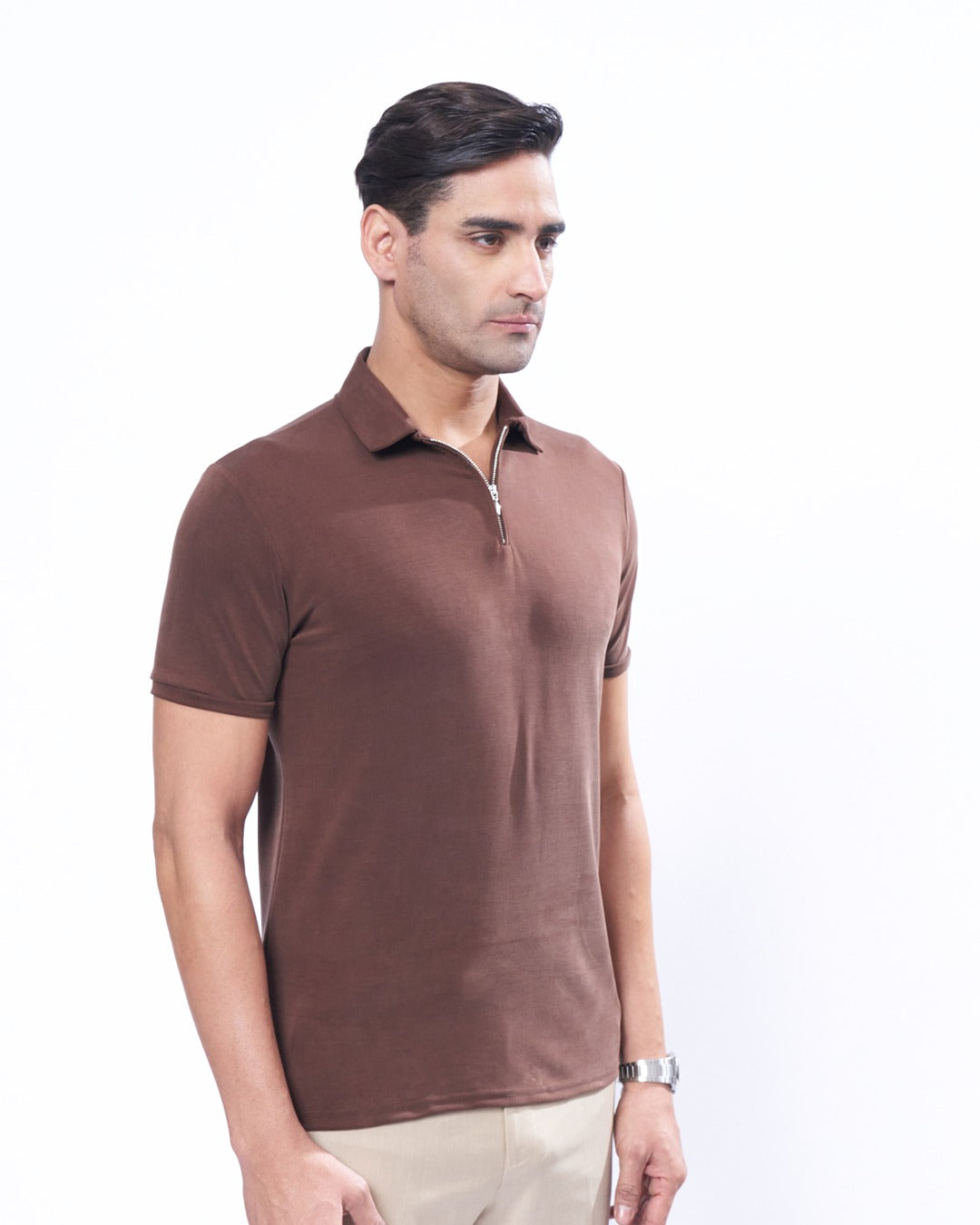 Suede Zipper - Polo
