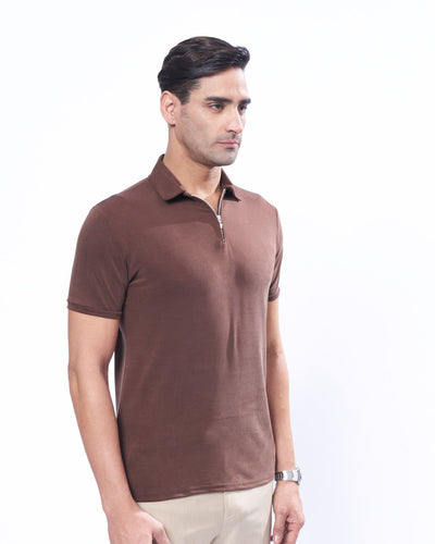 Suede Zipper - Polo